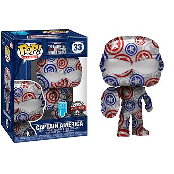 

Funko POP! Artist Series Marvel Captain America with Pop Protector (33)