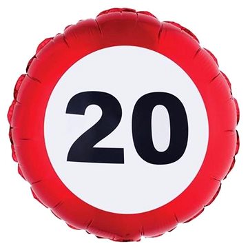 

Balón foliový dopravní značka 20