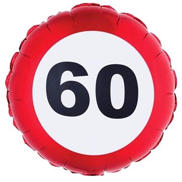 

Balón foliový dopravní značka 60