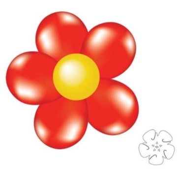 

Spojovací klip na balónky květina