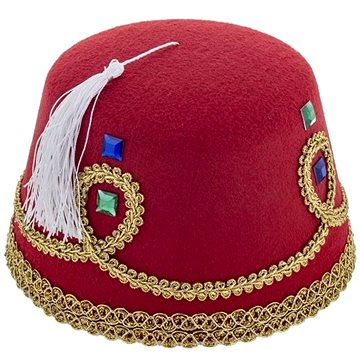 

Funny Fashion Klobouk fez s kamínky
