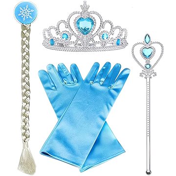 

FunCo Elsa Frozen sada doplňků s korunkou a copánkem
