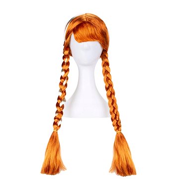 

FunCo Anna Frozen zlatohnědá paruka s copánky 60 cm