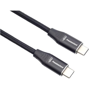 PremiumCord Kabel USB-C M/M, 240W 480Mbps, 1,5 m