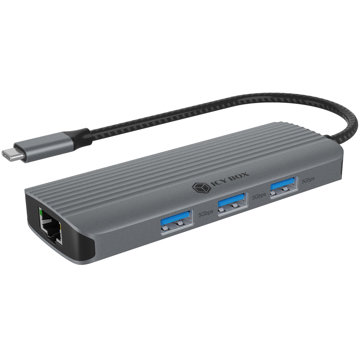 

ICY BOX IB-DK4034a-CPD USB-C 6v1 s HDMI a RJ45