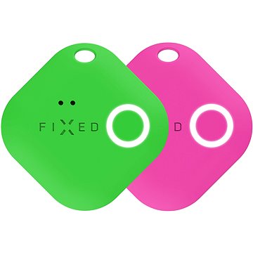 FIXED Smile s motion senzorem, DUO PACK - zelený + růžový - Bluetooth lokalizační čip
