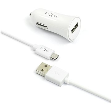 

FIXED Rapid Charge Car MicroUSB bílá