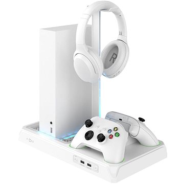 FIXED Multifunctional Stand pro Xbox Series S X s odvětráváním a nabíjením bílá
