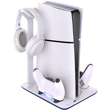 FIXED Multifunctional Stand pro PS5 (Slim)/Digital Edition s nabíjením pro 2 ovladače DualSense B&W