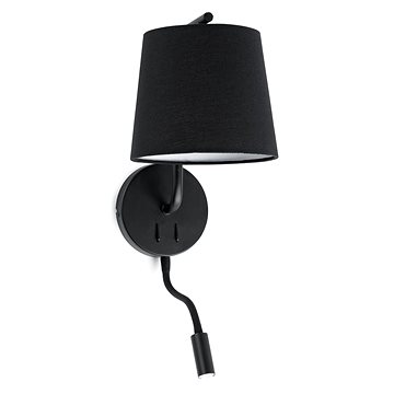 

FARO 29330 - LED Nástěnná lampička BERNI 1xE27/20W/230V + 1xLED/3W