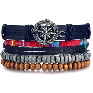 

Flor de Cristal Set pánských náramků El Mar, 5 v 1