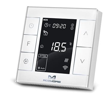 

MCOHome Termostat pro elektrické topení V2, Z-Wave Plus, bílý