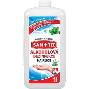 

Sanitiz Alkoholová dezinfekce na ruce 1l Máta