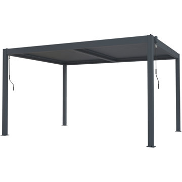 

G21 Bioklimatická pergola Austin 4 × 3 m, antracitová hliníková