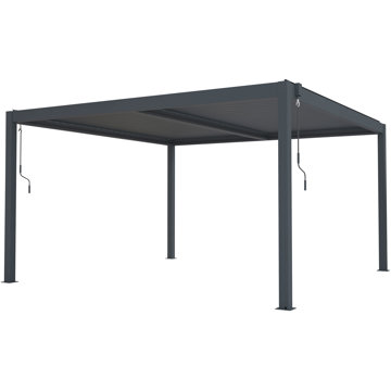 

G21 Bioklimatická pergola Austin 4 × 4 m, antracitová hliníková