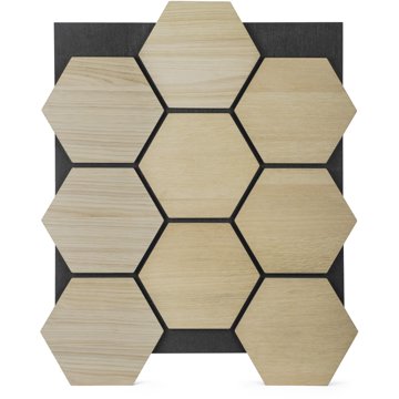 

G21 Akustický panel 81,5 × 66,5 × 2,1 cm plástev, přírodní dub