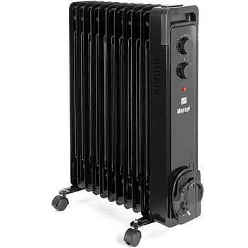 

G21 Merapi černý, 11 žeber, 2500 W