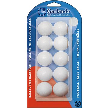 

Garlando Míčky bílé, sada 10 kusů, blister