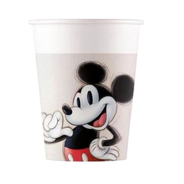 GoDan Papírové kelímky Myšák Mickey – Minnie Mouse 200 ml, 8 ks