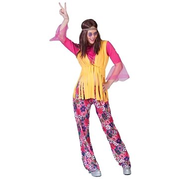Funny Fashion Dámský kostým Hipisačka - Hipipes - 60. léta, vel. M (38-40)