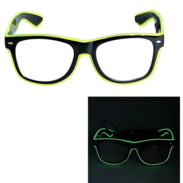 GGV Svítící LED brýle, neonové
