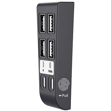 

PGTech USB Hub 6 v 1 pro konzole Playstation 5 Slim, černá