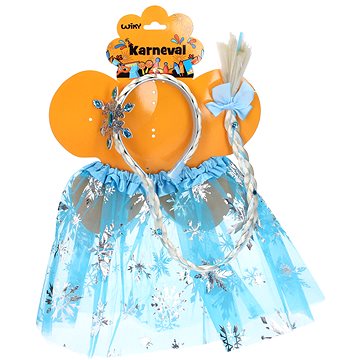 

Wiky Set karneval princezna modrá sukýnka s čelenkou