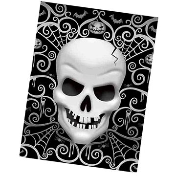 Ecellent Halloweenský párty ubrus 249 × 137 cm – Lebky