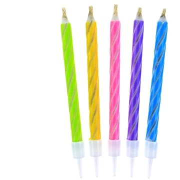 

GoDan Magické nesfoukatelné svíčky 10 ks, mix 5 barev, 6 cm