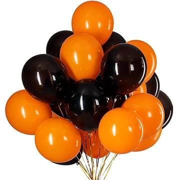 Verk Balonky Halloween černé a oranžové 20 ks