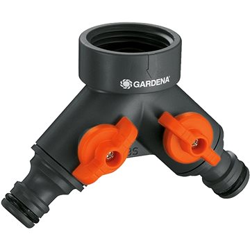 

GARDENA Rozdělovač 2-cestný, ventil 3/4" + 1"