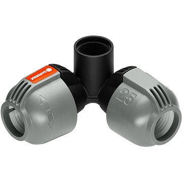

GARDENA Připojení zadešťovače - rohový, L-kus 25 mm x vnitřní závit 3/4"