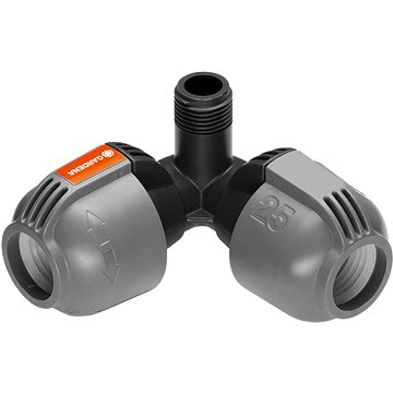 

GARDENA Připojení zadešťovače - rohový, L-kus 25 mm x vnější závit 1/2"