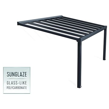 

PALRAM Pergola zahradní STOCKHOLM,3,4 x 5,2 m, antracit