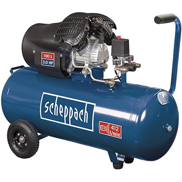 

SCHEPPACH Kompresor se vzdušníkem 100l, olejový dvouválcový HC 120 DC