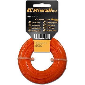 

RIWALL PRO Struna do sekačky 2,4 mm, 15 m, čtvercový profil