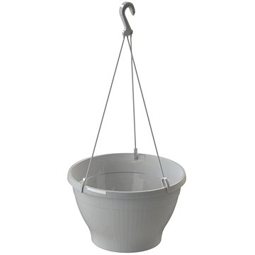

GARDINO Květináč závěsný ESPRIT, průměr 26 cm, vysoký 16,5 cm, bílý