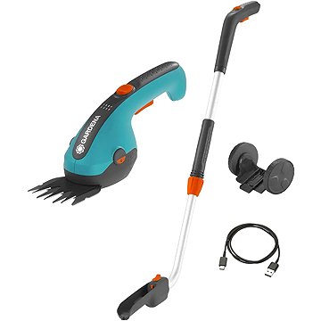 

GARDENA Nůžky na trávu a keře AKU ClassicCut Li sada telesk. tyč a kolečka (1x2,5 Ah)