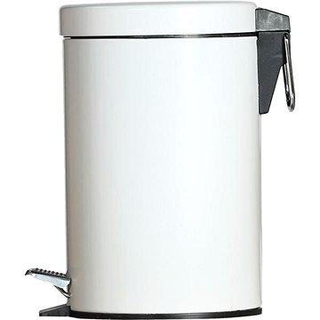 

Gastro Kovový pedálový odpadkový koš 3 l, bílý