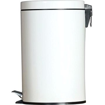 

Gastro Kovový pedálový odpadkový koš 12 l, bílý
