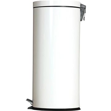 

Gastro Kovový pedálový odpadkový koš 30 l, bílý