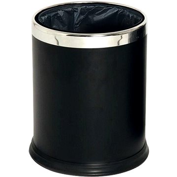 

Gastro Kovový odpadkový koš dvoustěnný 10 l, černý