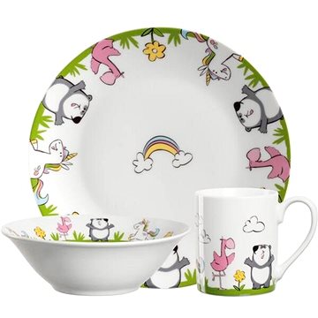 

Gastro Dětská jídelní sada jednorožec/panda/plameňák