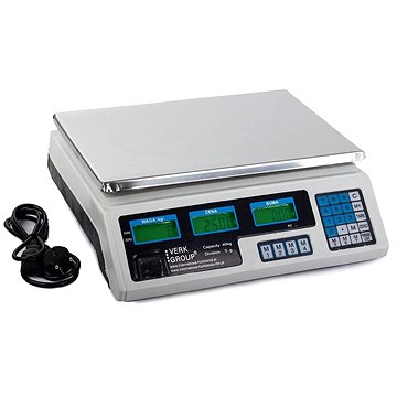 

Verk 17075 Digitální stolní váha 40 kg/5g