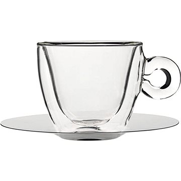 

Luigi Bormioli dvoustěnný šálek 165 ml + podšálek 2ks