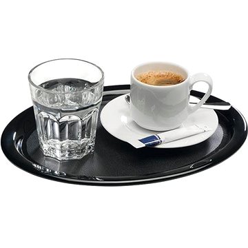 

APS Servírovací tácek ovál 28,5 x 21,5 cm melamin, černý