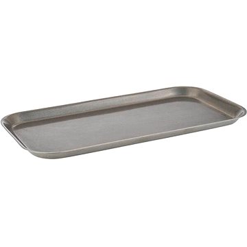 

APS Vintage Servírovací tác 34x18 cm, starožitný nerezový vzhled