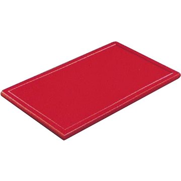 

Gastro Prkénko krájecí plastové 50x30x2 cm, s drážkou, červené