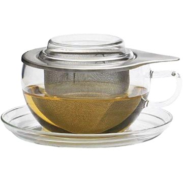

Gastro Šálek na čaj s podšálkem, pokličkou a sítkem Tea Time 300 ml