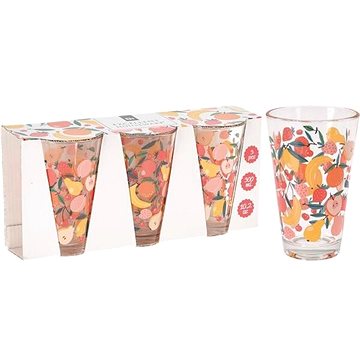 

Gastro Sada 3 sklenic 300 ml, dekor ovoce